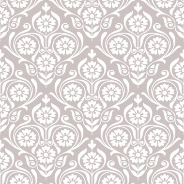 Kusursuz vektör zengin damaske duvar kağıdı deseni tasarımı