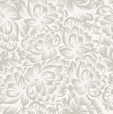 Abstract seamless vector floral wallpaper pattern design clipart