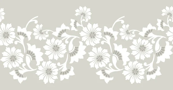 Векторний Безшовний Квітковий Дизайн Рамки — стоковий вектор