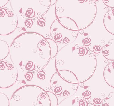 Küçük vektör gül deseni tasarımı