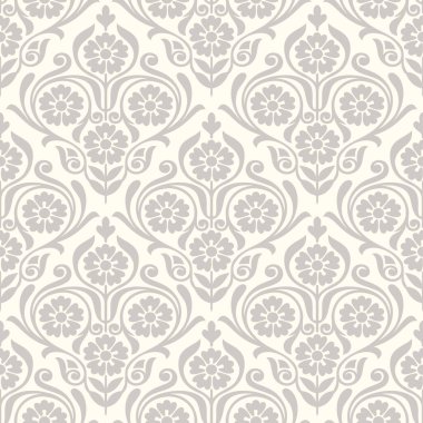 Kusursuz vektör damask duvar kağıdı deseni tasarımı
