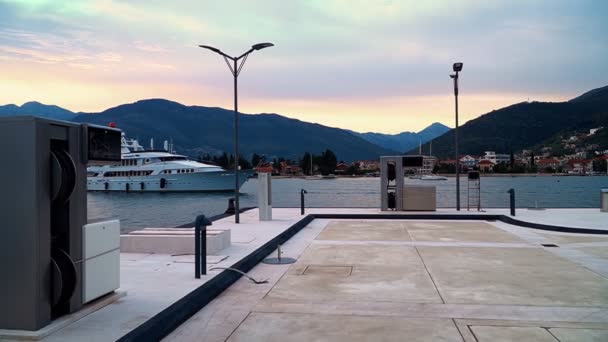 Yacht Vele Distributore Benzina Stazione Servizio Barca Marina Yacht Yacht — Video Stock