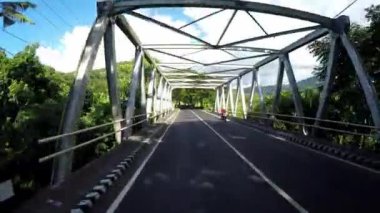 Endonezya, Bali adası karayolu trafiği, motosikletten POV