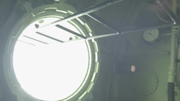 Вертикальная Подводная Внутренняя Экскурсия Морю — стоковое видео