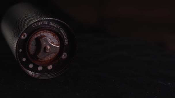 Partea Interioară Mașinii Măcinat Boabe Cafea Din Oțel — Videoclip de stoc