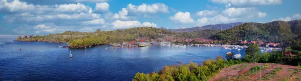 Padang Bai Bali Adası Panoraması, Endonezya