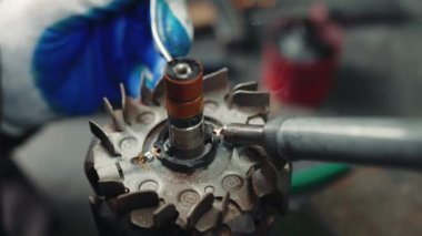 Elektro motor lehimleme işlemi kapat