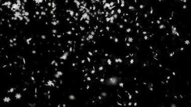 Düşen kar taneleri üst üste geliyor. Arka planı tuşlamak ya da kompozisyonunuzu eklemek kolay. Yüksek kalite FullHD 4K görüntü