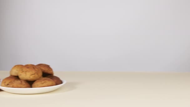 パンの拒否 グルテン不耐性 — ストック動画
