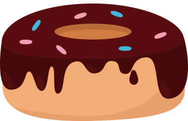 Jöleli ve şekerli donut..