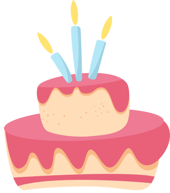 Kremalı ve mumlu kek..