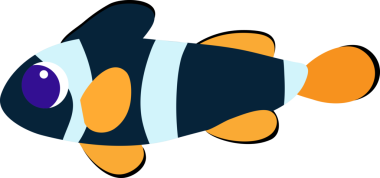 Akvaryum ve deniz tropikal balıkları düz stilde..