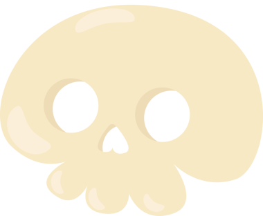 Olumlu uman şirin kafatası.