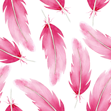 Tüylerin kusursuz suluboya deseni. Yataklar, tekstil ve çeşitli tasarımlar için sonsuz desen.