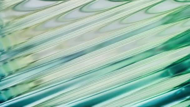 Абстрактная Динамическая Анимация Жидкого Стекла Эффектом Дисперсии Света Цветовая Анимация — стоковое видео