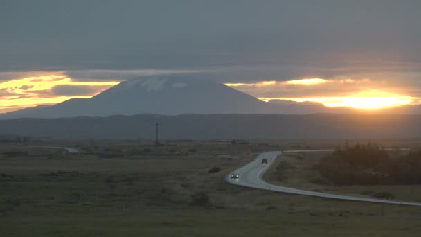 Island Schöne Landschaften Unvergessliche Reise Die Fantastische Nordische Natur Bildet — Stockvideo