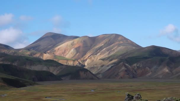 Island Schöne Landschaften Unvergessliche Reise Die Fantastische Nordische Natur Bildet — Stockvideo
