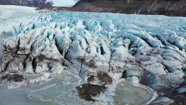 Islandia Piękno Północnej Natury Widok Lotu Ptaka Panoramiczny Krajobraz Natury — Wideo stockowe