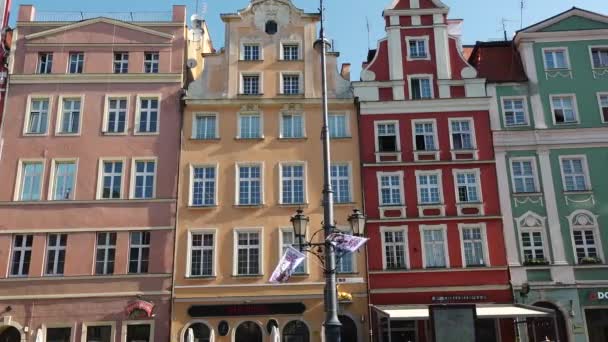 Wroclaw Polska Sierpnia 2023 Stare Miasto Polsce Kościół Architektura Widok — Wideo stockowe