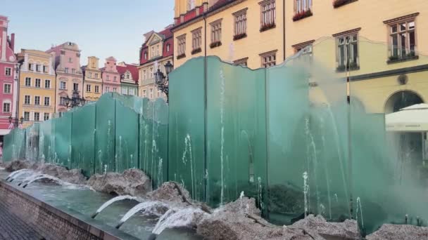 Wroclaw Polska Sierpnia 2023 Stare Miasto Polsce Kościół Architektura Widok — Wideo stockowe