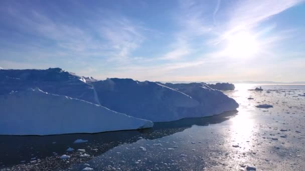 Природа Антарктиди Ісберги Клімат Зміна Погоди Глобальне Потепління Антарктида Тане — стокове відео