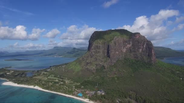 Strände Und Inseln Indischen Ozean Drohnenaufnahme Einer Tropischen Insel Und — Stockvideo
