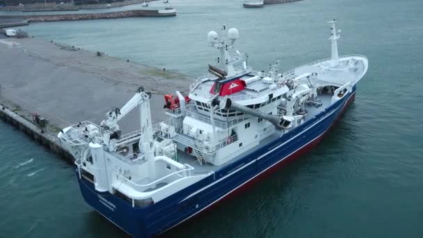 Citerne Mer Cargos Navire Pétrolier Concept Logistique Transport Maritime — Video