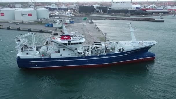 Tanker Zee Vrachtschepen Aardolietankschip Begrip Vervoerslogistiek Zeevaart — Stockvideo