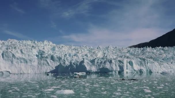 Glaciar Svalbard Navegar Entre Icebergs Svalbard Spitsbergen Noruega Glaciar Del — Vídeos de Stock