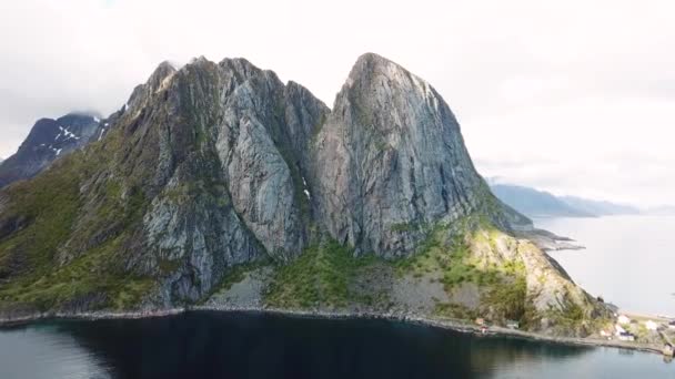Die Natur Schöne Landschaft Drohnenblick Antenne Lockdown Schöne Aufnahme Einer — Stockvideo