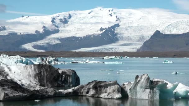 Красивые Пейзажи Исландии Прекрасная Арктическая Природа — стоковое видео