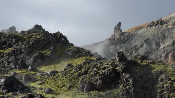 Piękne Krajobrazy Islandii Wspaniała Arktyczna Natura — Wideo stockowe