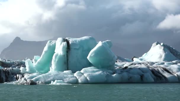 Glaciares Icebergs Calentamiento Global Cambio Climático Climático Aumento Las Temperaturas — Vídeos de Stock