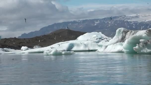 Islandia Piękny Krajobraz Naturalny Palącymi Górami Dramatycznym Niebem Fumarole — Wideo stockowe