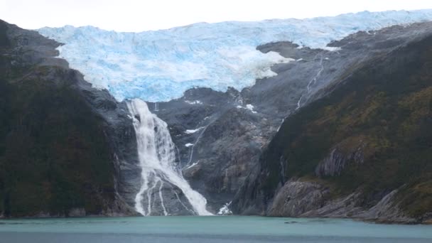 Eriyen Buzullar Doğanın Güzelliği Hava Iklim Değişikliği Küresel Isınma Çevre — Stok video