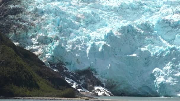 Λιώνουν Παγετώνες Ομορφιά Της Φύσης Καιρός Και Κλιματική Αλλαγή Παγκόσμια — Αρχείο Βίντεο