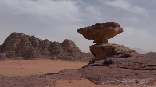 Панорама Гор Пустыне Песчаные Холмы Засуха Эрозия Геология Изменение Климата — стоковое видео