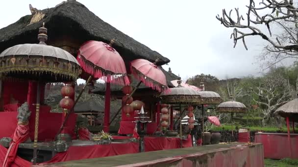 Endonezya Bali Pura Besakih Tapınağı Pura Besakih Gunung Agung Yamacında — Stok video