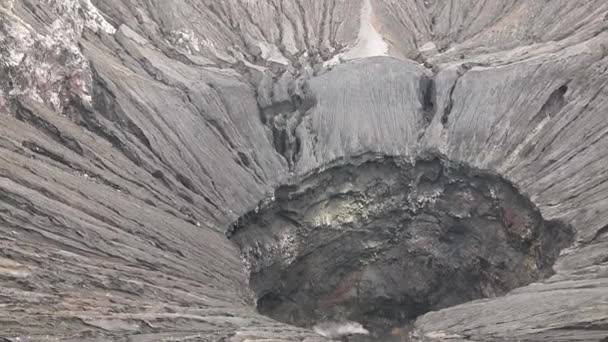 Cratère Volcan Bromo Indonésie Java Point Repère Tourisme Indonésie Paysage — Video