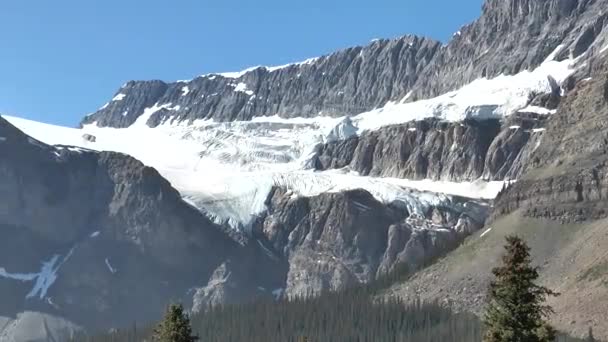 Nature Canada Paysages Avec Montagnes Forêts Lacs Glaciers Lac Glaciaire — Video