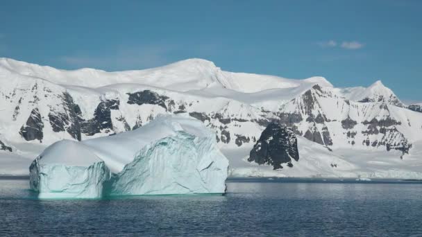 Antarktische Landschaft Globale Erwärmung Und Wetter Und Klimawandel — Stockvideo