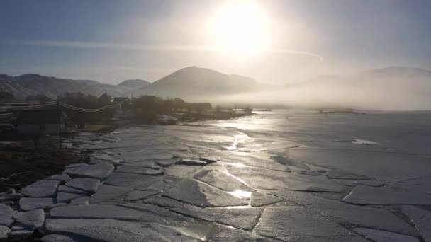 Paesaggi Dei Fiordi Del Lofoten Norvegia Vista Del Drone Veduta — Video Stock