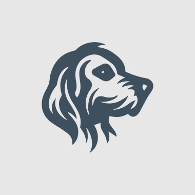 El çizimi Köpek silueti vektör logosu
