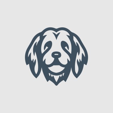 El çizimi Köpek silueti vektör logosu