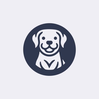 El çizimi Köpek silueti vektör logosu