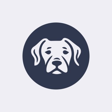Köpek kafası vektör logosu, simge
