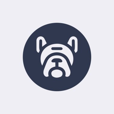 Şirin Çizgi Köpek siluet vektör simgesi