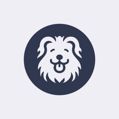 Şirin Çizgi Köpek siluet vektör simgesi