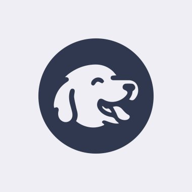 Şirin Çizgi Köpek siluet vektör simgesi