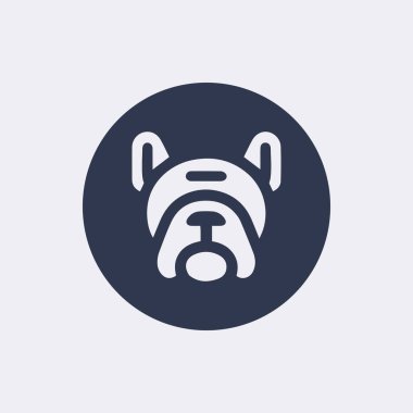 Şirin Çizgi Köpek siluet vektör simgesi